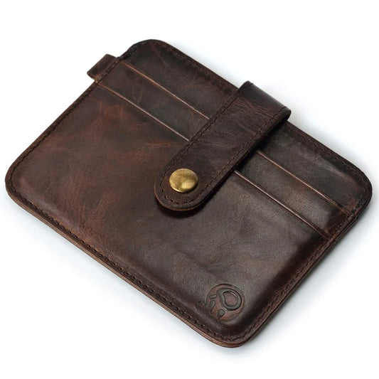 Men Genuine Leather Slim Wallet For Men