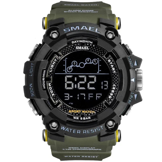 JBMBM Elevate your style and performance with the SMAEL Military Water Resistant Sport Tactical Timepiece 1802. This rugged watch combines functionality anddurability £9.99