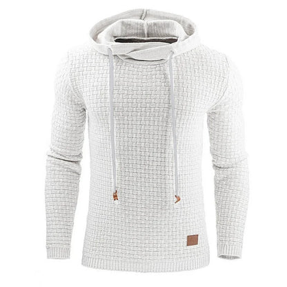 Warm Men's Solid Color Casual Hoodie Oversize Sweatshirt.