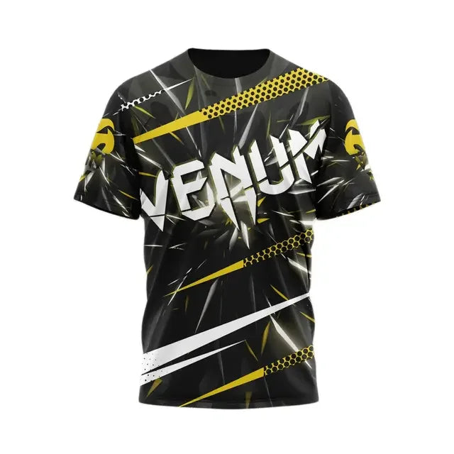 Мъжка тениска Venum Тренировъчно прилепнало облекло с 3D печат