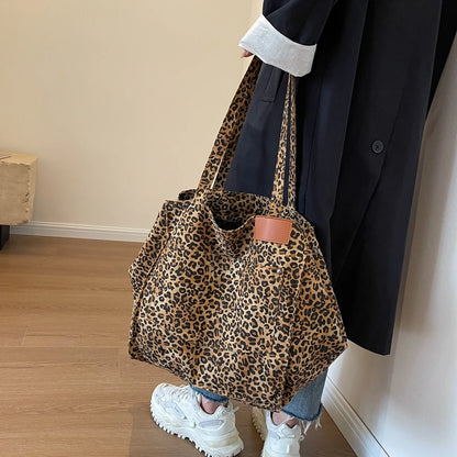 Leopard Prints Shoulder Bags Fashion Style