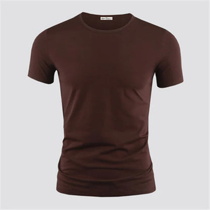 New Men's T Shirt Pure Color.