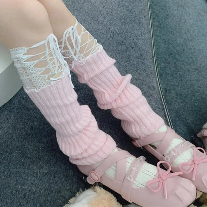Japanese Style Lolita Winter Warm Socks.