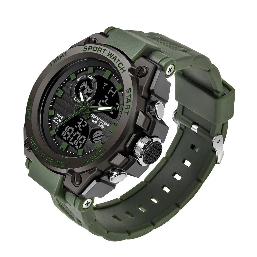 JBMBM Discover the cutting-edge SANDA G Style Men's Digital Military Sports Watch. With its dual display and waterproof design Shop Now £16.99
