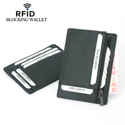 BISON DENIM Genuine Leather Credit/Debit Card Holder