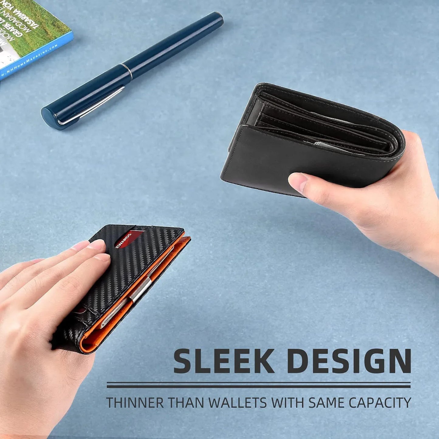 DIENQI synthetic leather Business Card Holder/Wallet