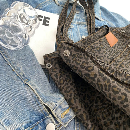 Модни чанти през рамо с леопардови щампи