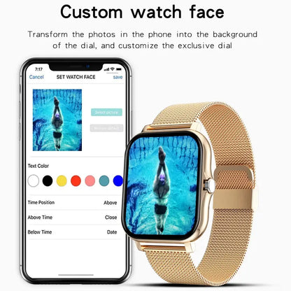 LIGE 2024 Smart Watch For Men Women Gift Full Touch Screen