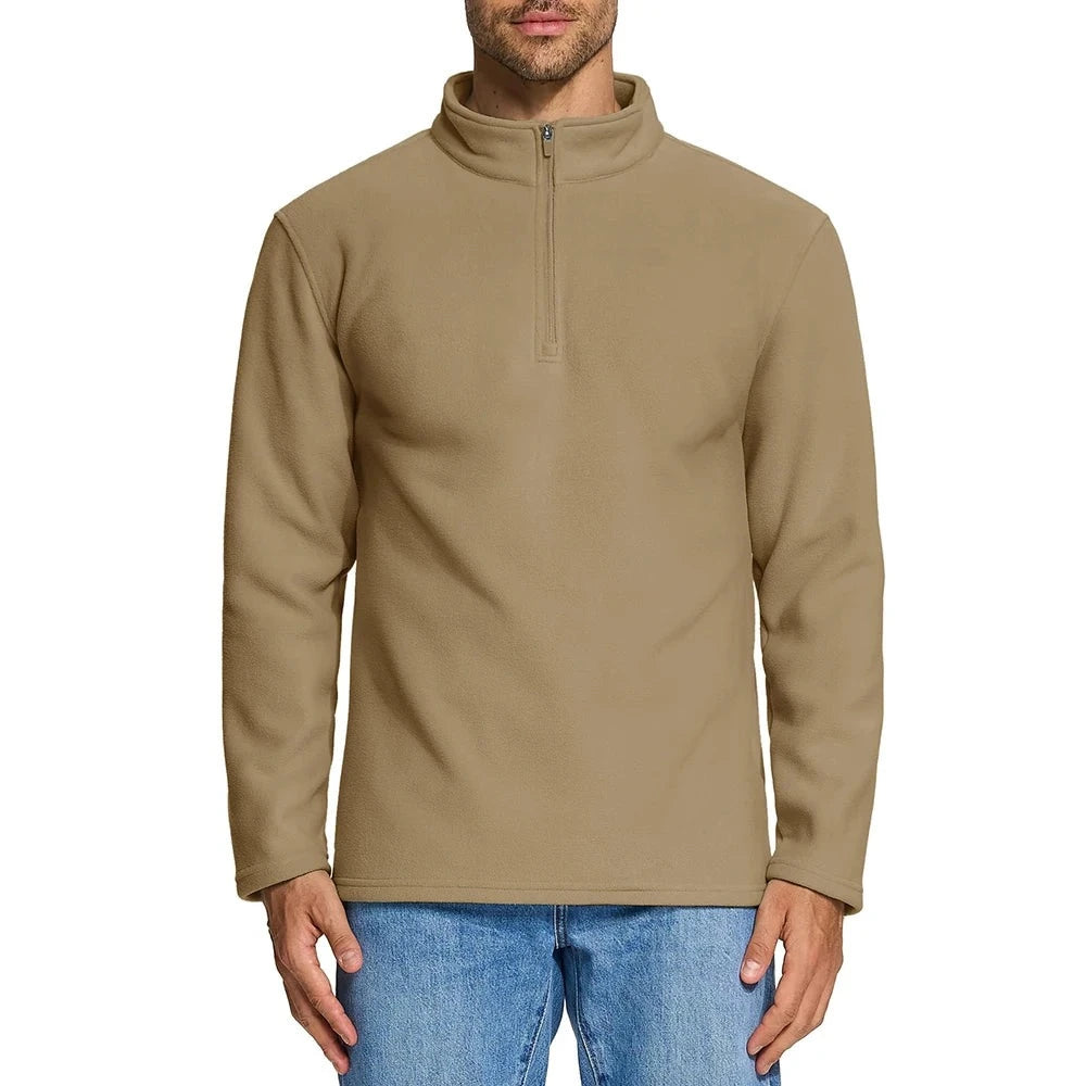 TACVASEN Quarter-Zip Pullover Tops Men