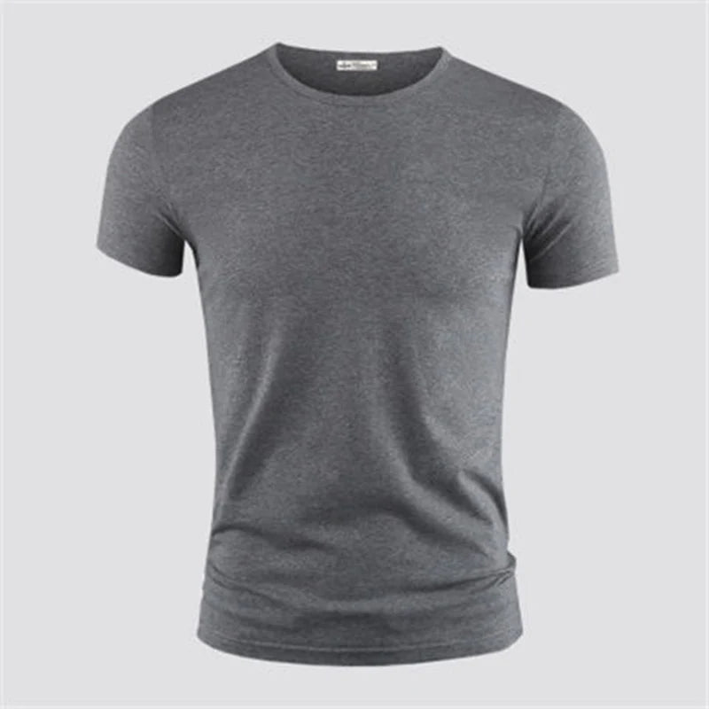 New Men's T Shirt Pure Color.