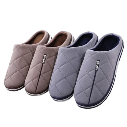 Size 47 48 49 50 Men Autumn Winter Warm Big Size Cotton Slippers Large Size Plus Home Bedroom Casual Shoes House Indoor Slides.