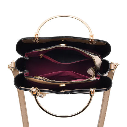 PU Leather Large Capacity Woman Handbag
